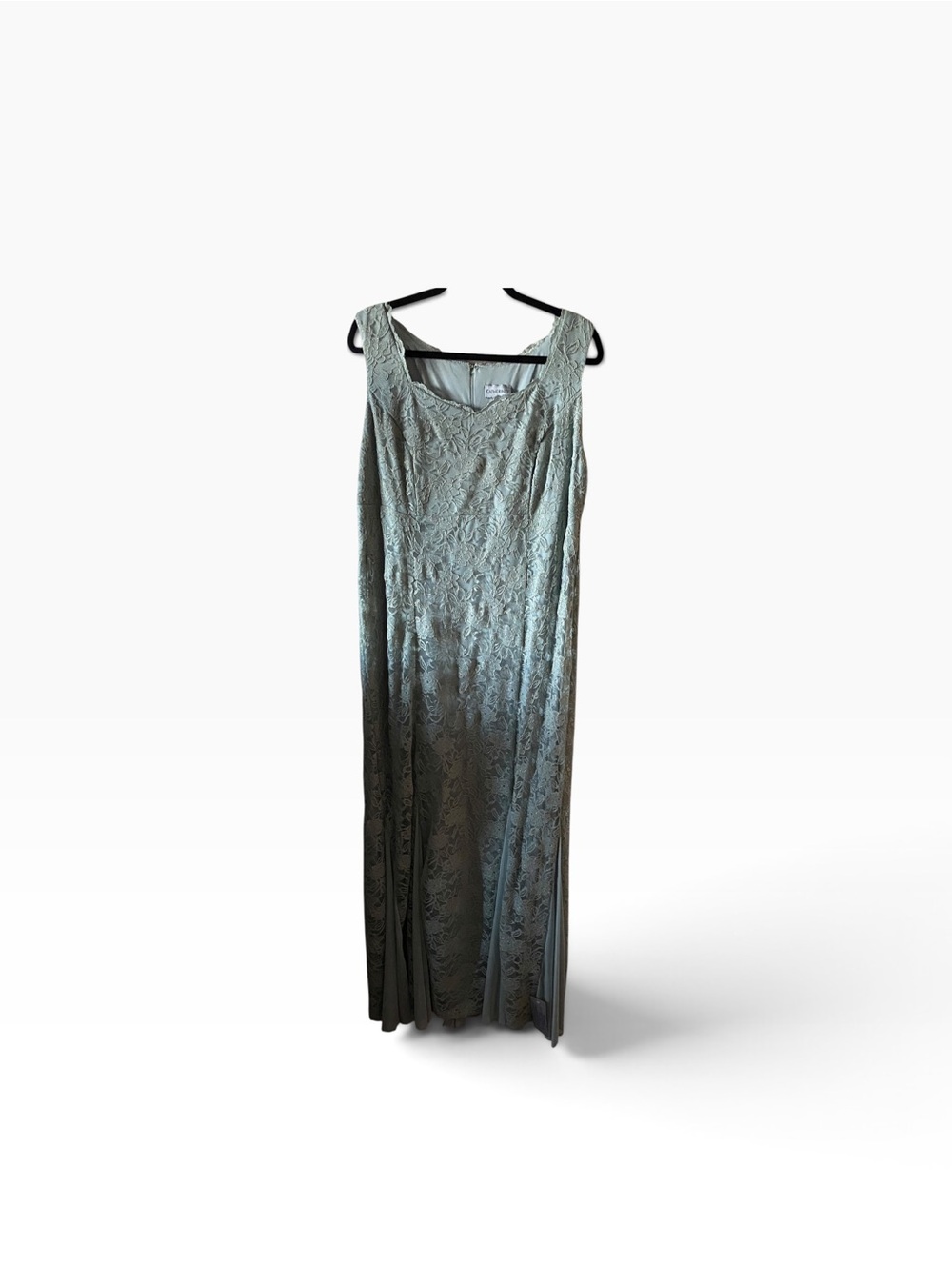 Catherines Fairycore Sage Green Lace Maxi Dress with matching jacket Size 18 NWT